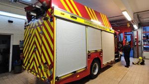 A fire engine at Kidlington Fire Station