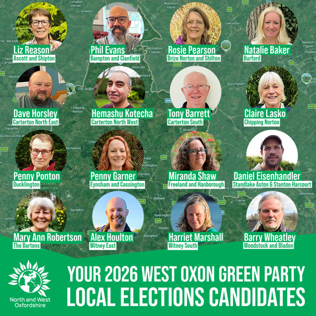 Green Party Candidates in West Oxfordshire elections 2026